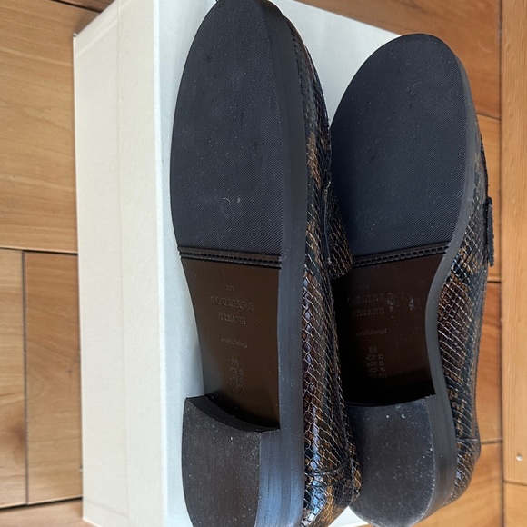 Sezane Andrea Loafers 37 Embossed Python - Made in Portugal - Picture 6 of 6